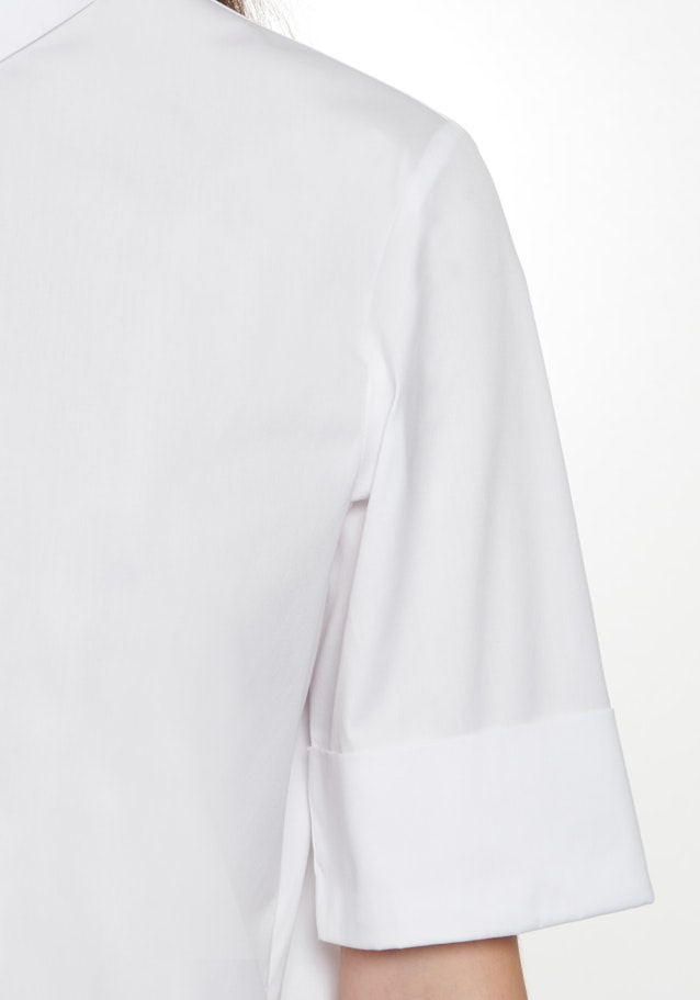 Chemisier Popeline Manche courte in Blanc |  Seidensticker Onlineshop