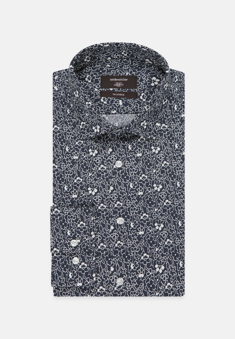 Business Shirt in Shaped with Kent-Collar