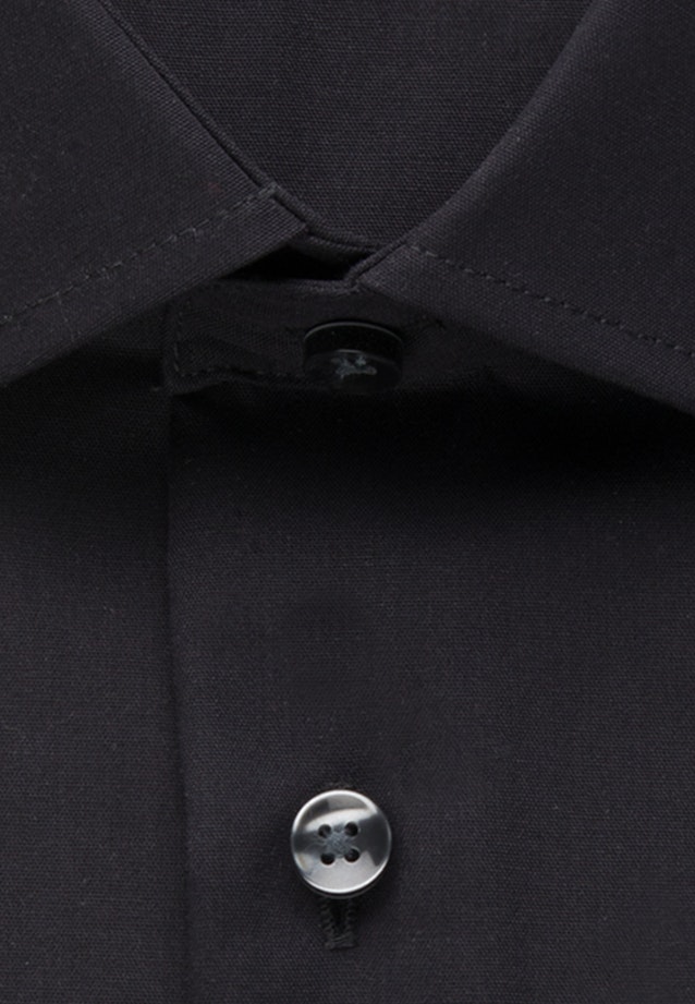 Shaped Business Hemd Uni in Schwarz |  Seidensticker Onlineshop