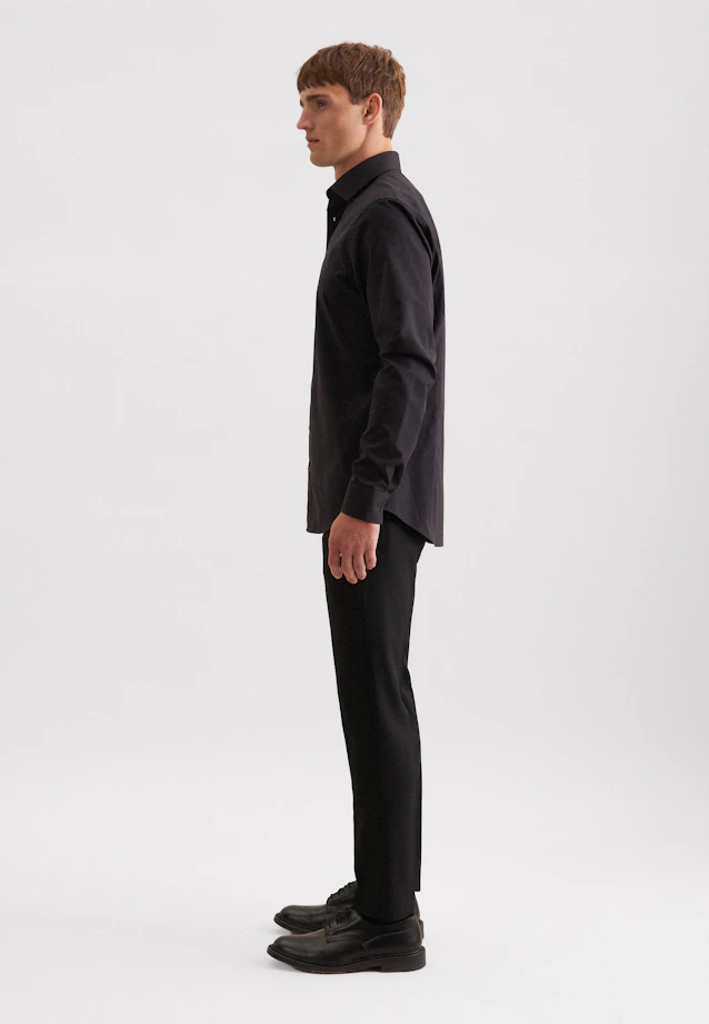 Shaped Chemise d'affaires Uni in Noir |  Seidensticker Onlineshop