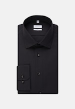 Shaped Business Hemd Uni in Schwarz |  Seidensticker Onlineshop