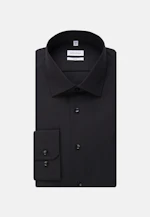 Shaped Business Hemd Uni in Schwarz |  Seidensticker Onlineshop