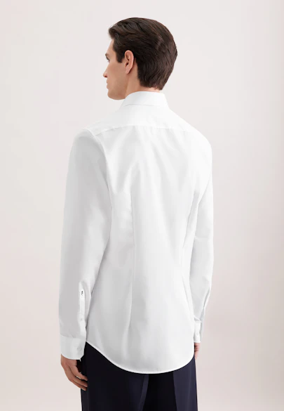 Shaped Business shirt Uni in White |  Seidensticker Onlineshop