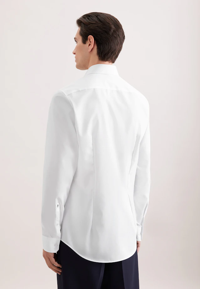 Shaped Business shirt Uni in White |  Seidensticker Onlineshop