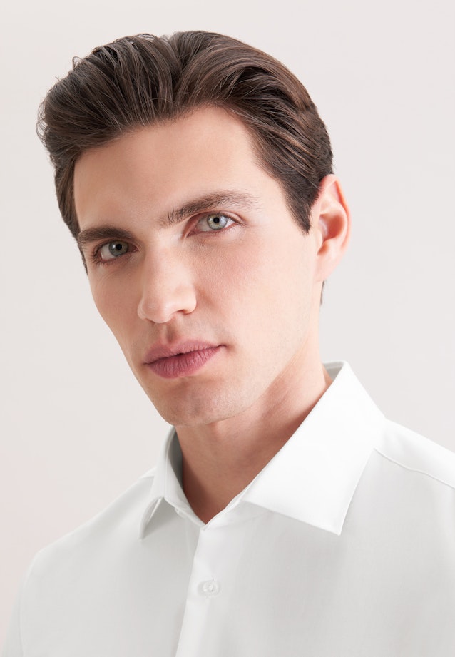 Shaped Business Hemd Uni in Weiß |  Seidensticker Onlineshop