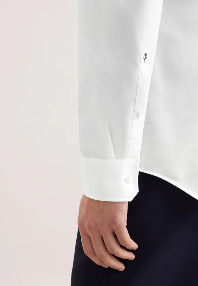 Shaped Business shirt Uni in White |  Seidensticker Onlineshop