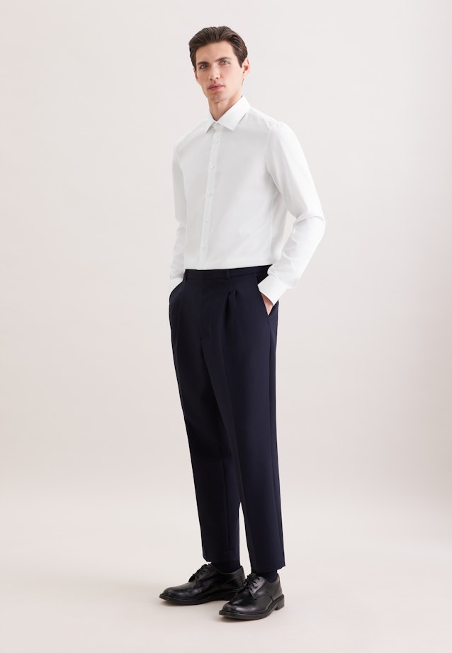 Shaped Business Hemd Uni in Weiß |  Seidensticker Onlineshop