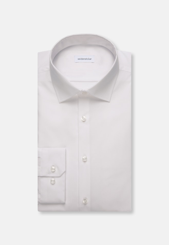 Shaped Chemise d'affaires Uni dans Blanc | Boutique en ligne Seidensticker