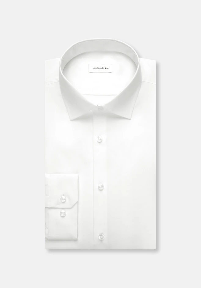 Shaped Business Hemd Uni in Weiß | Seidensticker Onlineshop