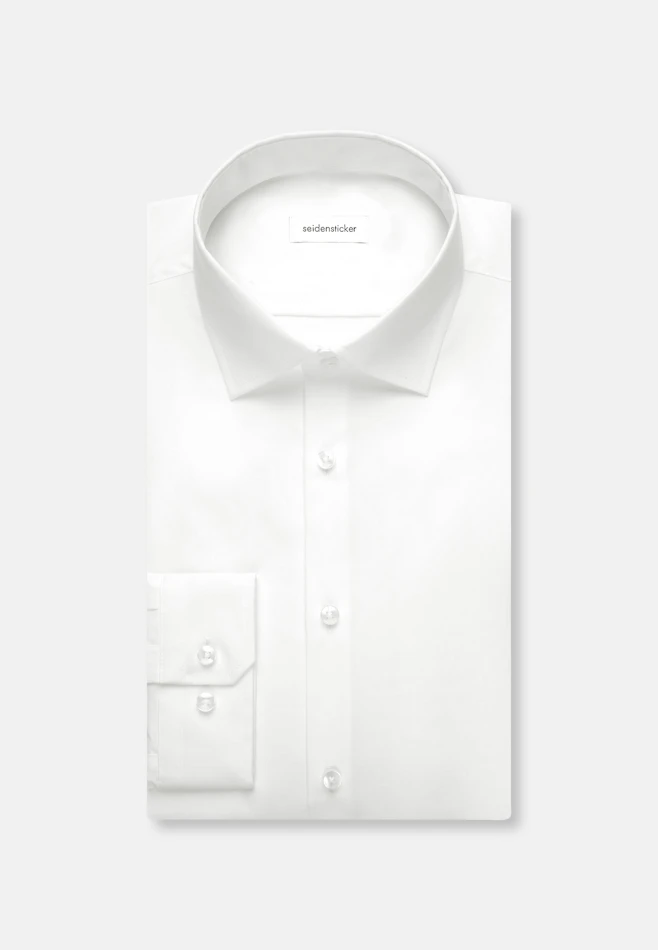 Shaped Business Hemd Uni in Weiß | Seidensticker Onlineshop
