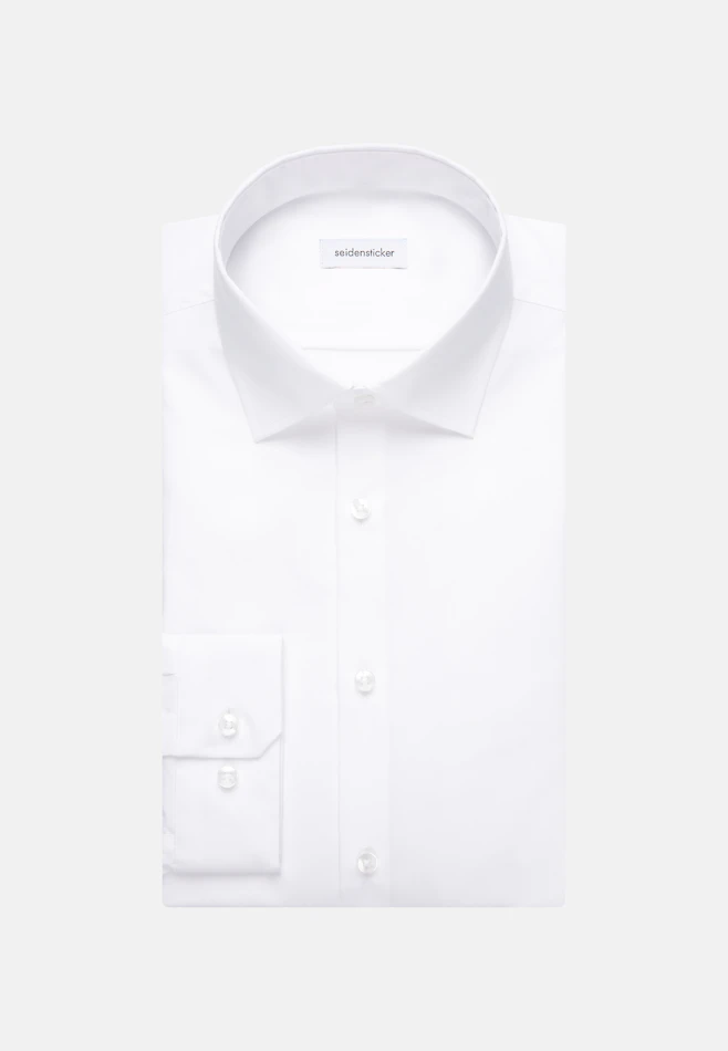 Shaped Business shirt Uni in White | Seidensticker online shop