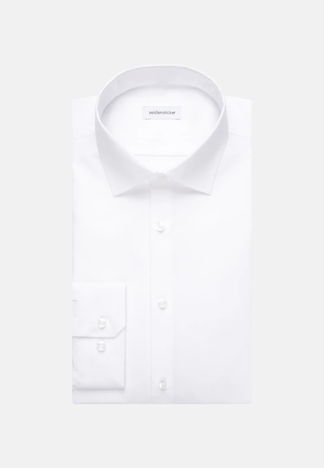Shaped Business shirt Uni in White |  Seidensticker Onlineshop
