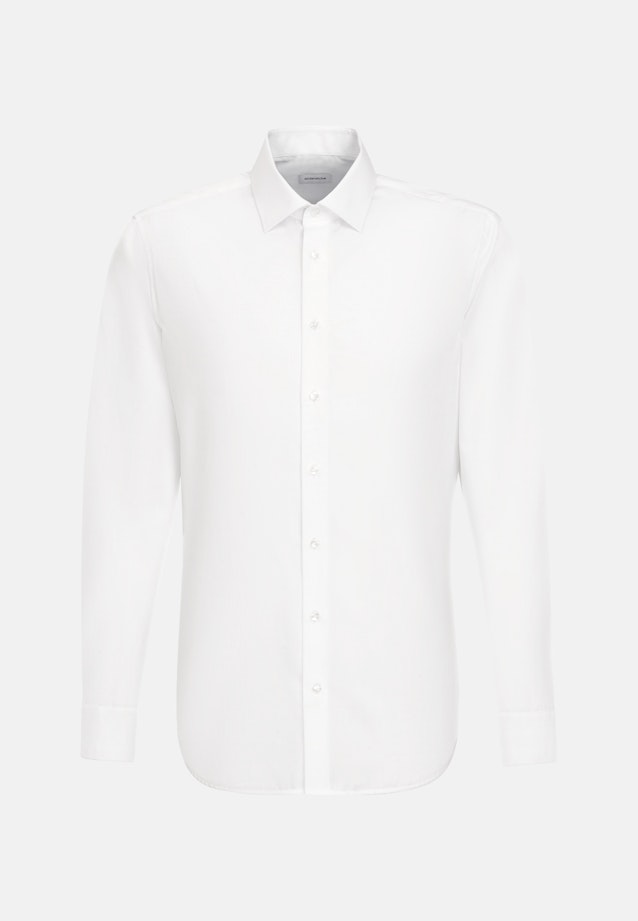 Shaped Business Hemd Uni in Weiß |  Seidensticker Onlineshop