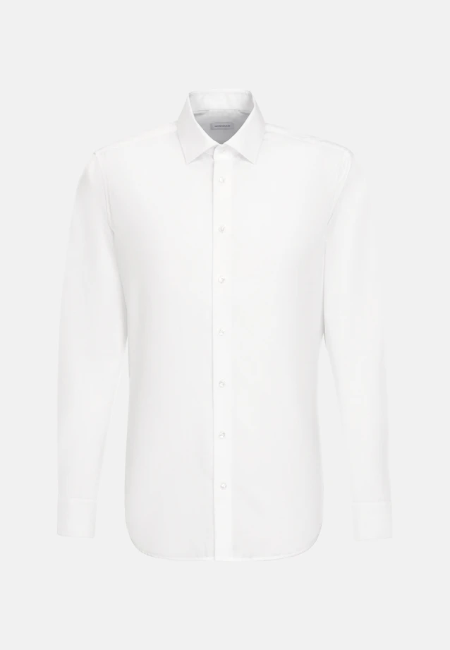 Shaped Business shirt Uni in White |  Seidensticker Onlineshop