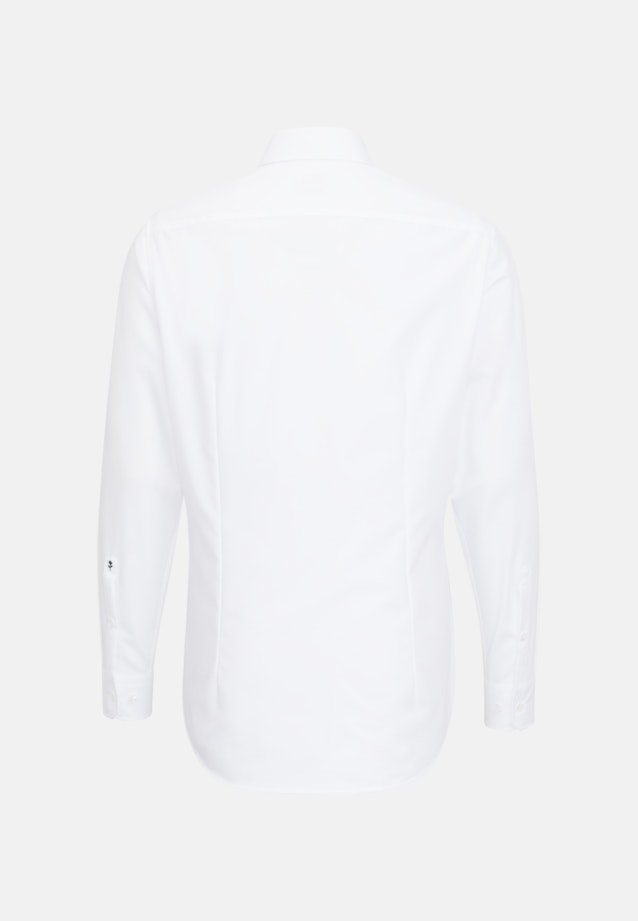 Bügelfreies Popeline Business Hemd in Shaped mit Kentkragen und extra langem Arm in Weiß | Seidensticker Onlineshop
