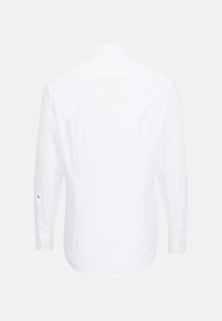 Herren Bügelfreies Popeline Business Hemd in Shaped mit Kentkragen und extra  langem Arm weiß | Seidensticker | 