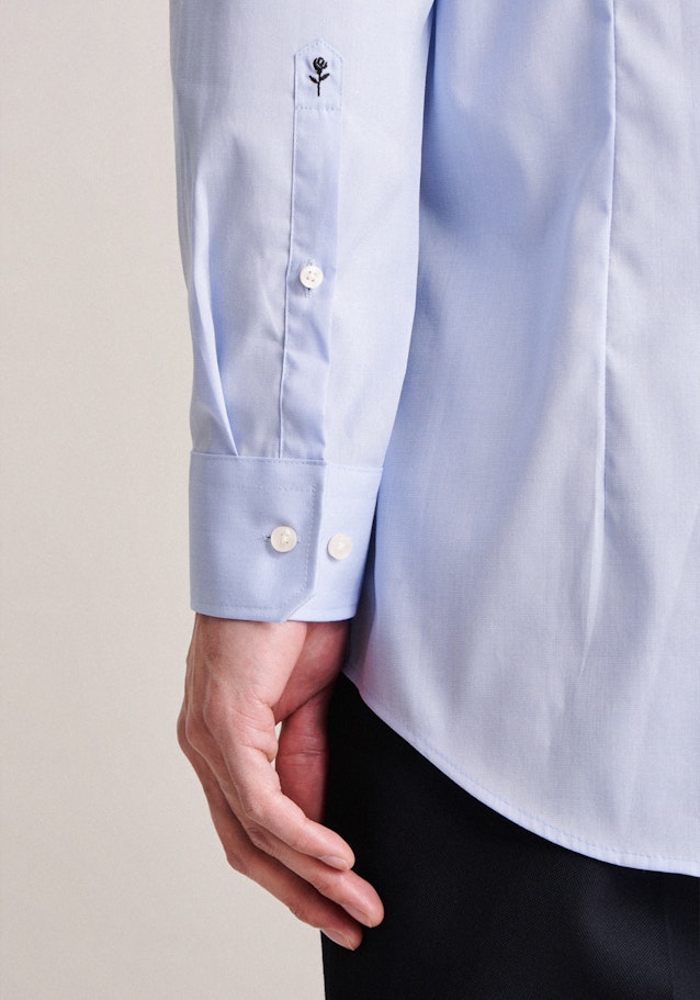 Shaped Chemise d'affaires Uni in Bleu Clair | Seidensticker Onlineshop