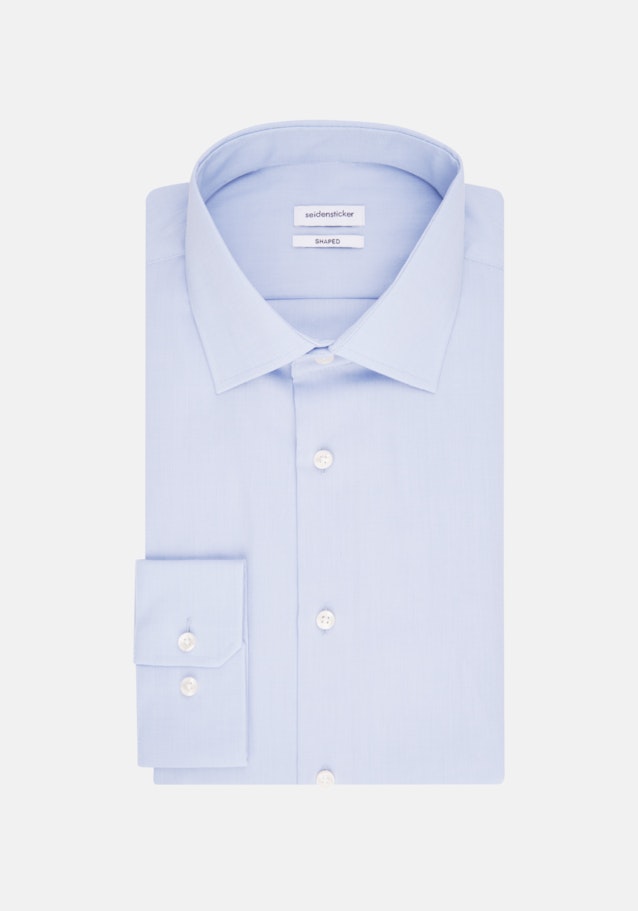 Shaped Chemise d'affaires Uni in Bleu Clair | Seidensticker Onlineshop