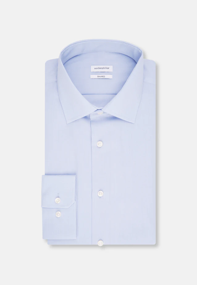 Shaped Business Hemd Uni in Hellblau |  Seidensticker Onlineshop