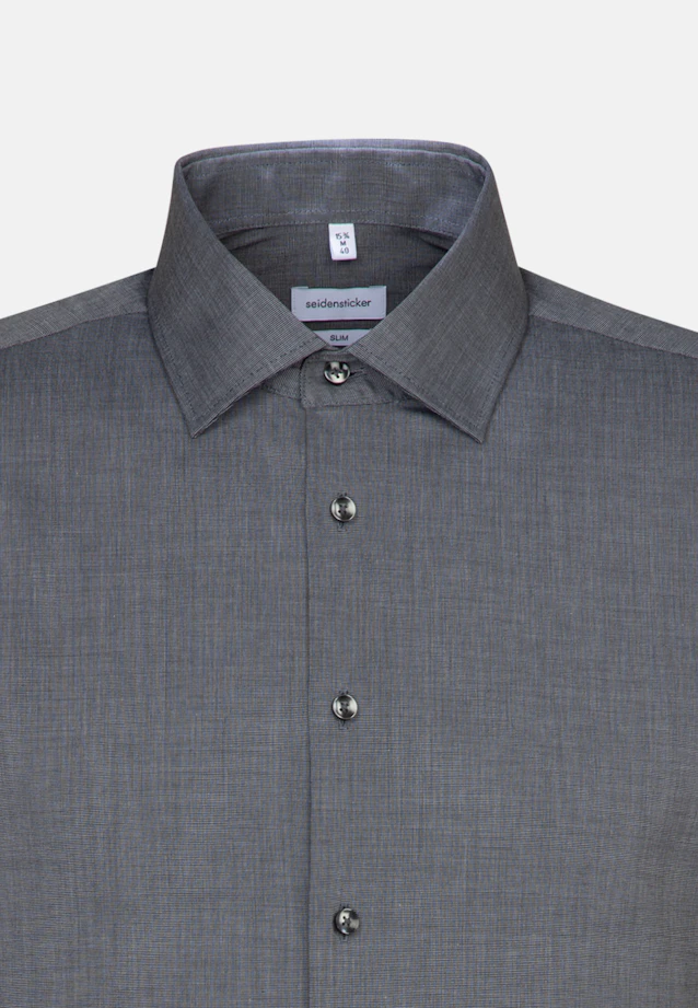 Shaped Business Hemd Uni in Grau |  Seidensticker Onlineshop