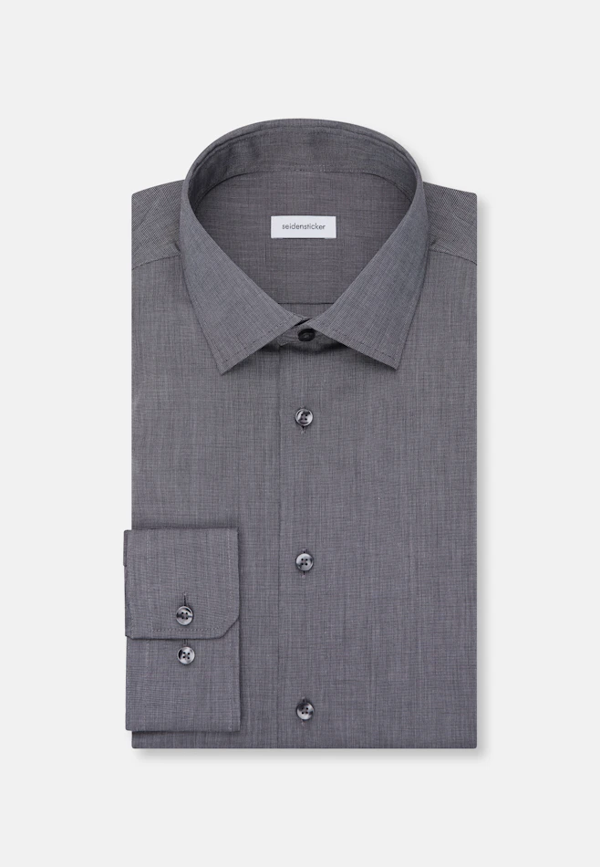 Shaped Business shirt Uni in Grey | Seidensticker online shop