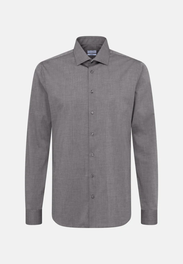 Shaped Business shirt Uni in Grey |  Seidensticker Onlineshop