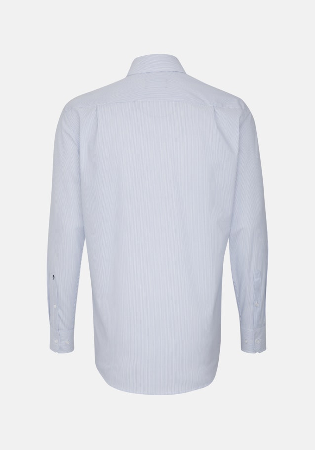 Non-iron Popeline Business overhemd in Regular with Kentkraag in Middelmatig Blauw |  Seidensticker Onlineshop