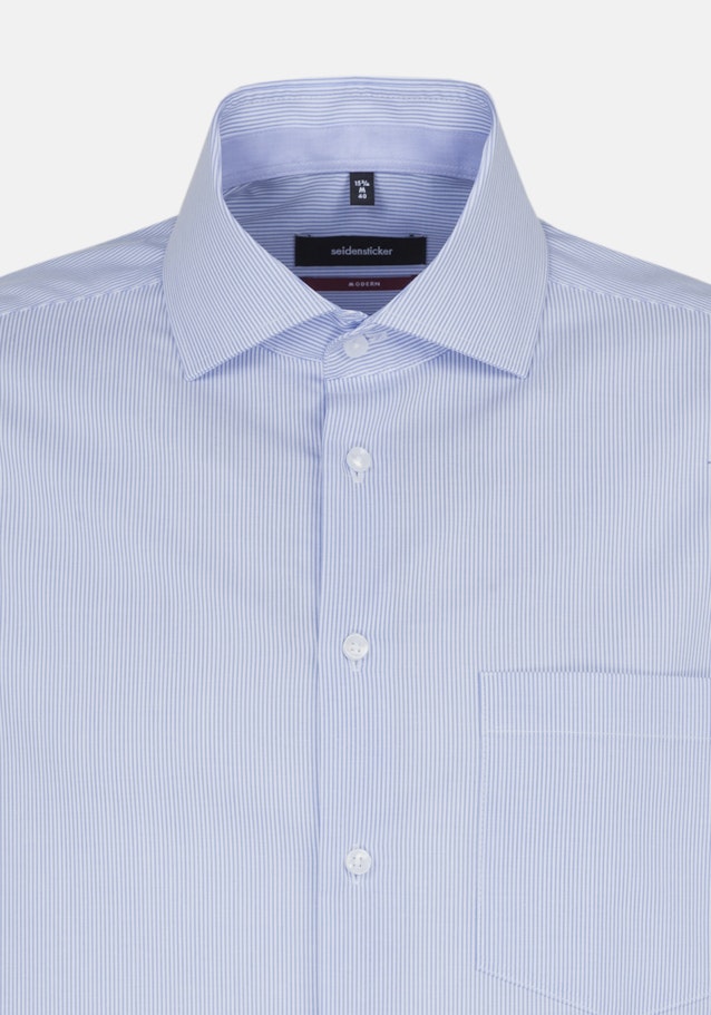 Chemise Business Regular Popeline Col Kent in Bleu Clair |  Seidensticker Onlineshop