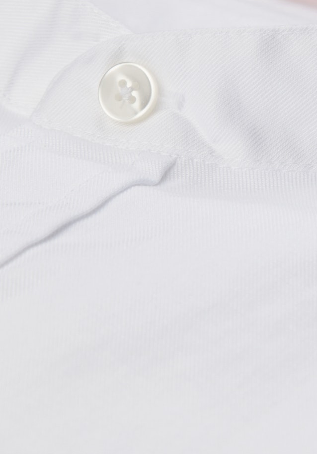 Easy-iron Twill Business overhemd in Slim with Opstaande Kraag in Wit |  Seidensticker Onlineshop