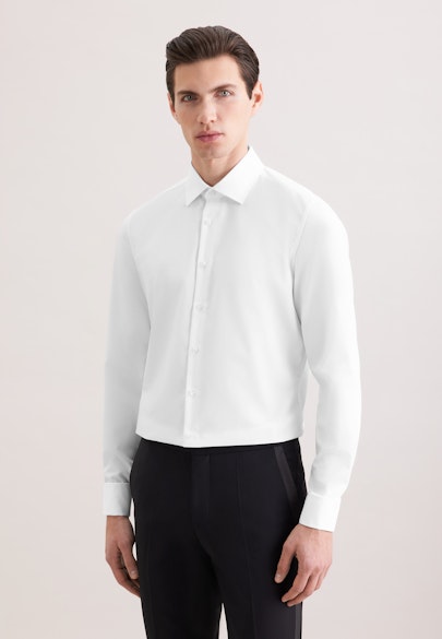 Shaped Business shirt Uni in White |  Seidensticker Onlineshop