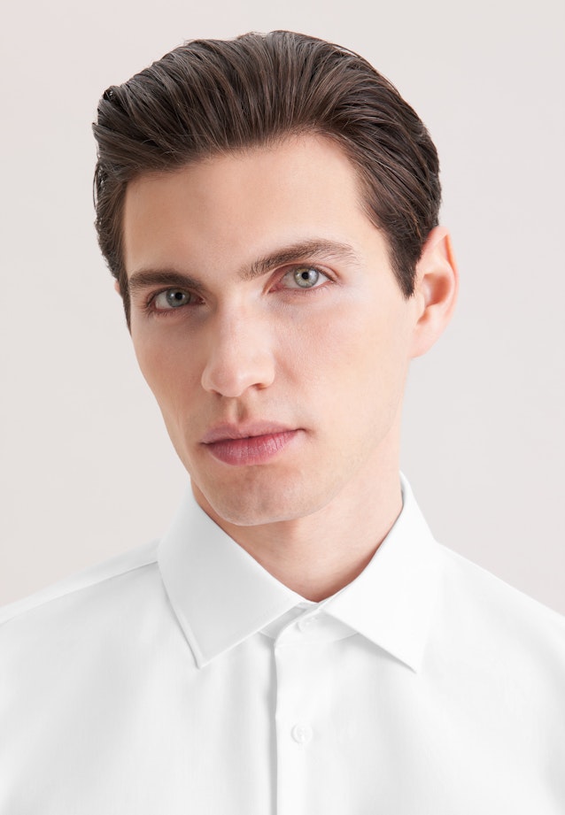 Shaped Business Hemd Uni in Weiß |  Seidensticker Onlineshop