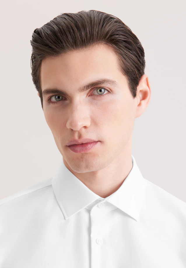 Shaped Business shirt Uni in White |  Seidensticker Onlineshop