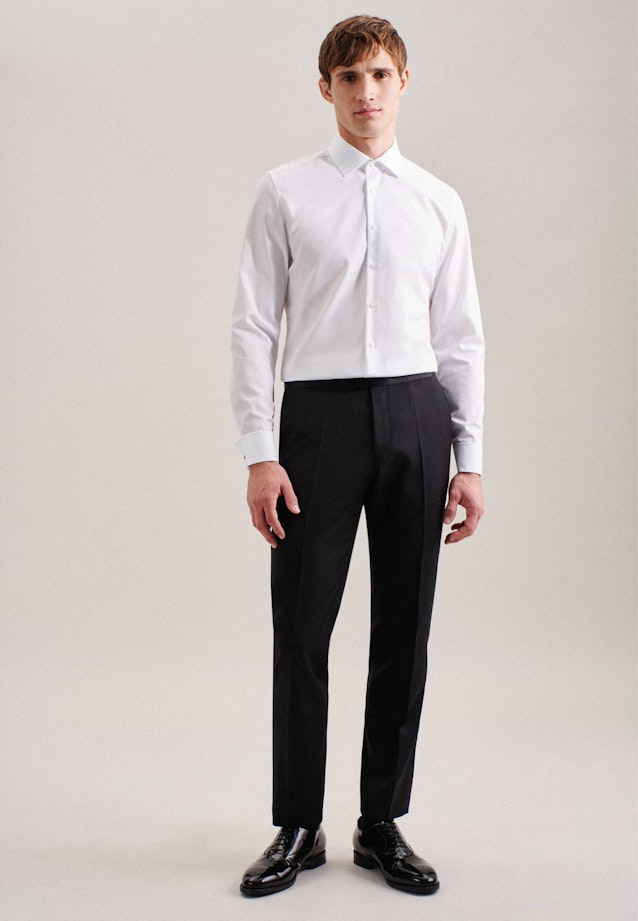 Shaped Business Hemd Uni in Weiß |  Seidensticker Onlineshop