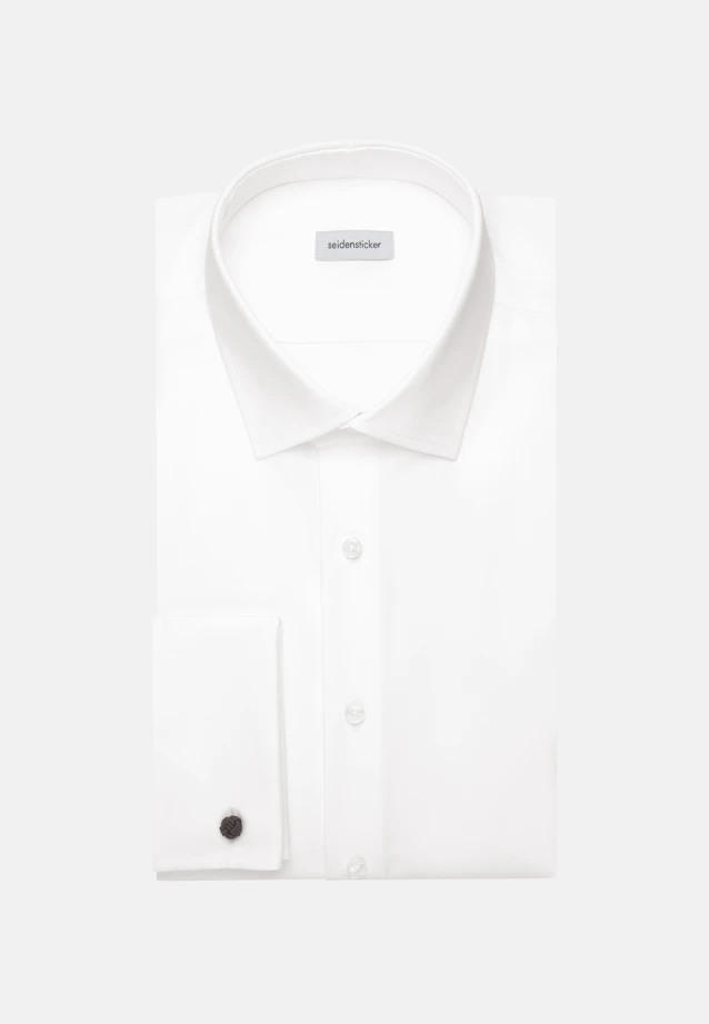 Shaped Business shirt Uni in White |  Seidensticker Onlineshop