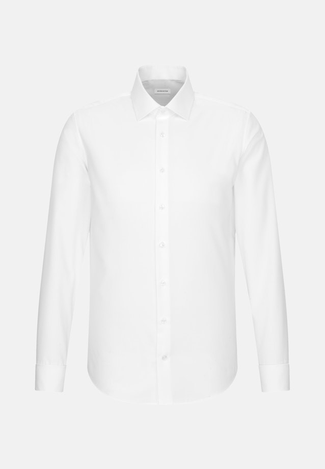 Shaped Business Hemd Uni in Weiß |  Seidensticker Onlineshop