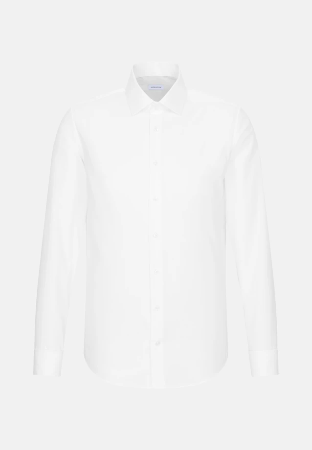 Shaped Business shirt Uni in White |  Seidensticker Onlineshop