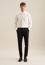 Shaped Business Hemd Uni in Ecru |  Seidensticker Onlineshop