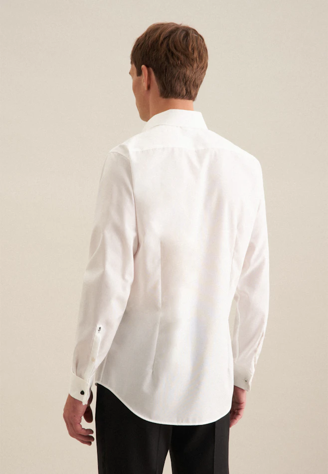 Shaped Business shirt Uni in Ecru | Seidensticker online shop