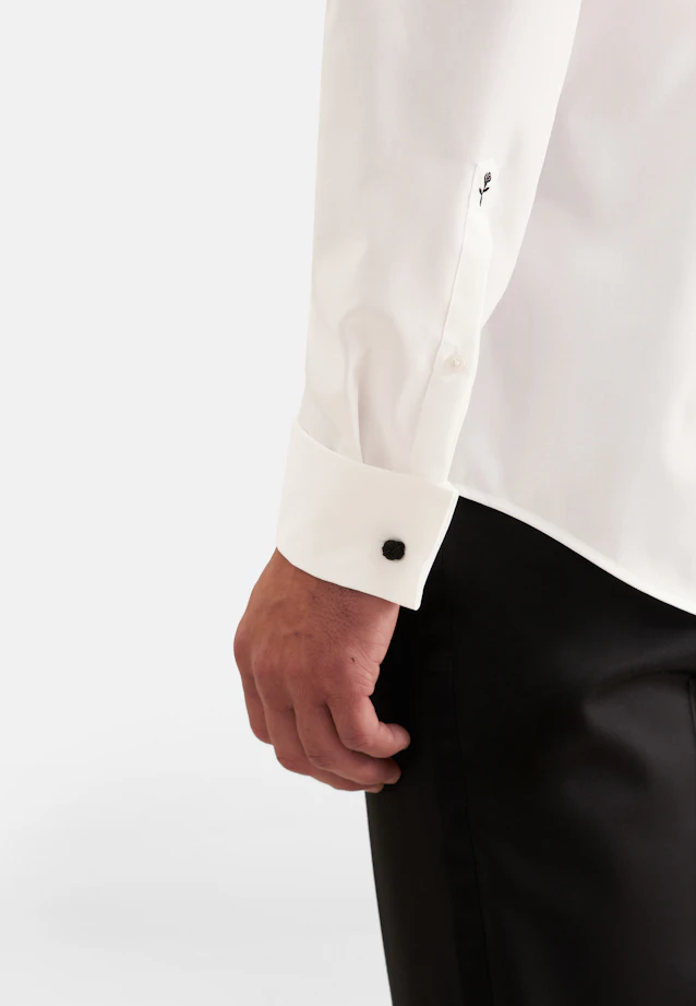 Shaped Business shirt Uni in Ecru |  Seidensticker Onlineshop