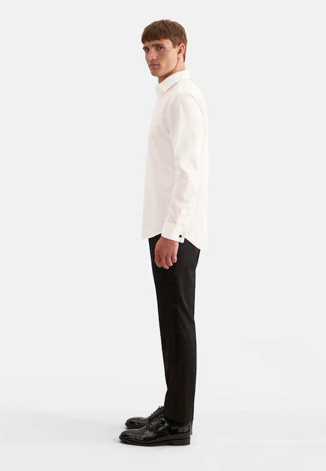 Shaped Business shirt Uni in Ecru |  Seidensticker Onlineshop