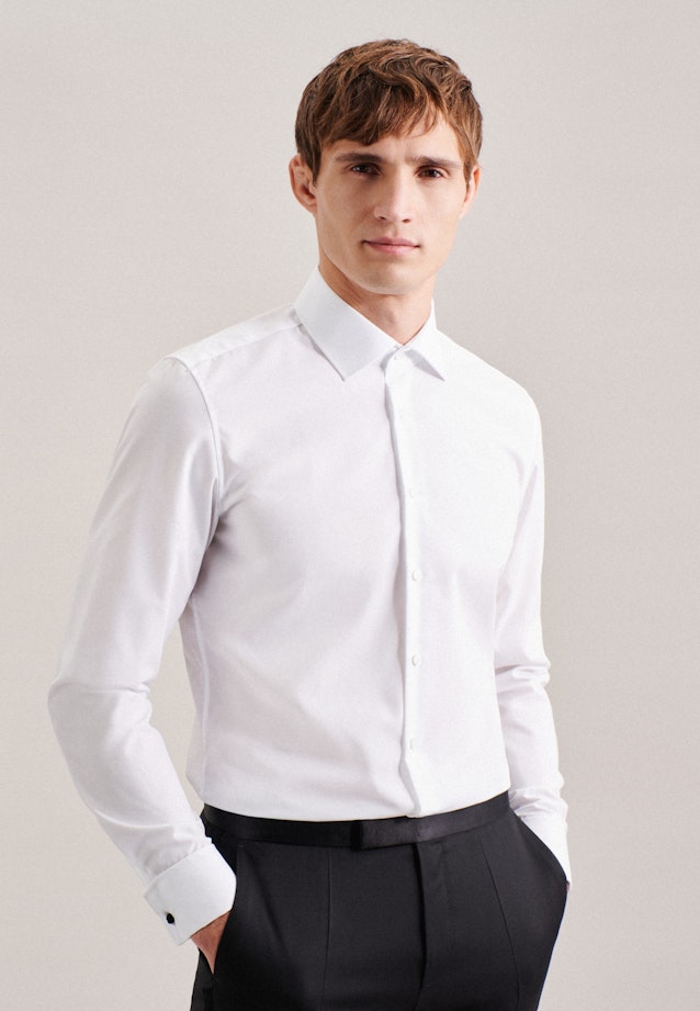 Chemise Business Shaped Popeline Col Kent in Blanc |  Seidensticker Onlineshop