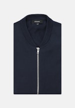 Shaped Knit Bomber Uni in Dark Blue |  Seidensticker Onlineshop