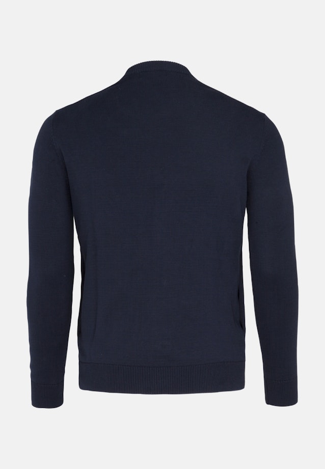 Shaped Knit Bomber Uni in Dark Blue |  Seidensticker Onlineshop
