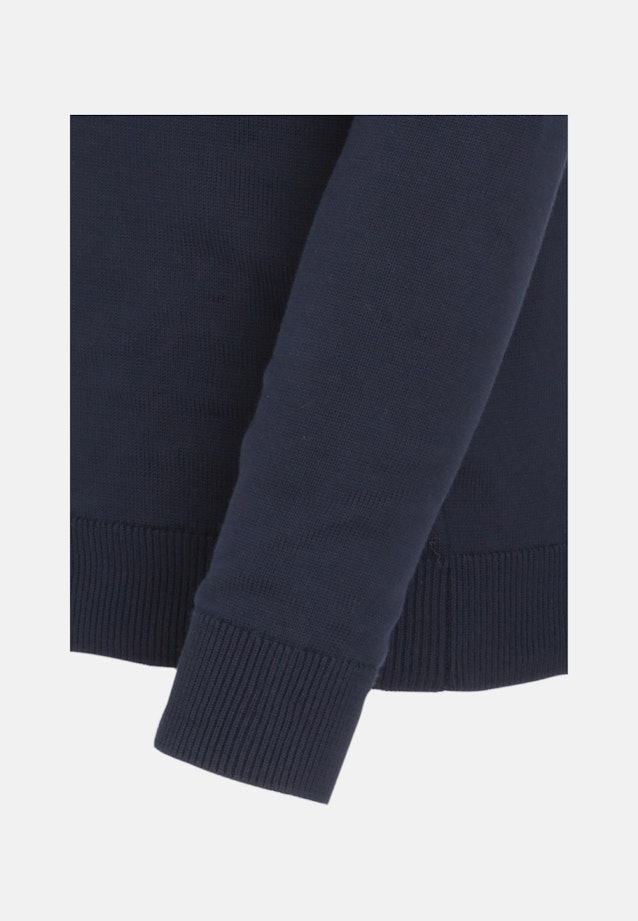 Shaped Knit Bomber Uni in Dark Blue |  Seidensticker Onlineshop
