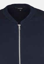 Shaped Knit Bomber Uni in Dark Blue |  Seidensticker Onlineshop