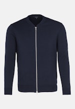 Shaped Knit Bomber Uni in Dark Blue |  Seidensticker Onlineshop