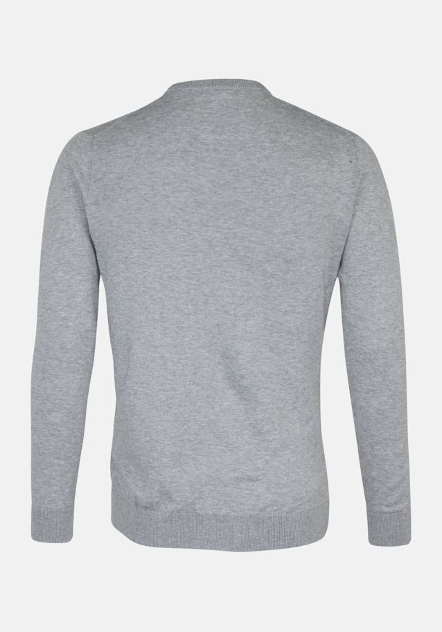 Crew Neck Pullover Tailored in Grey |  Seidensticker Onlineshop