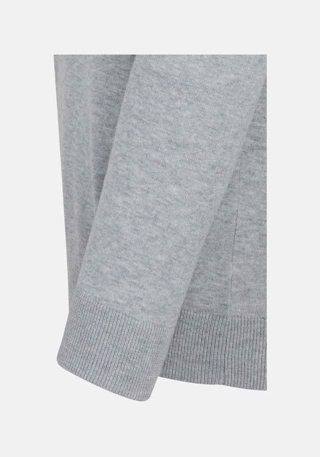 Rundhals Pullover 100% Baumwolle in Grau |  Seidensticker Onlineshop