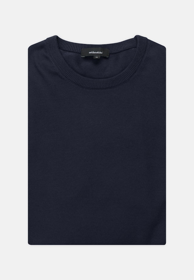 Pullover Uni in Dunkelblau |  Seidensticker Onlineshop