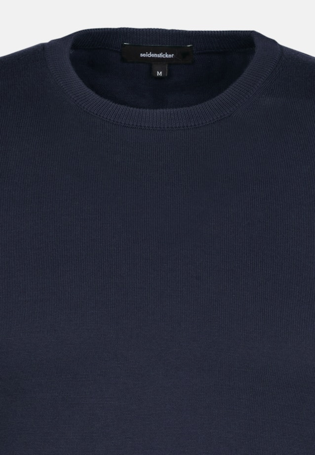 Pullover Uni in Dunkelblau |  Seidensticker Onlineshop